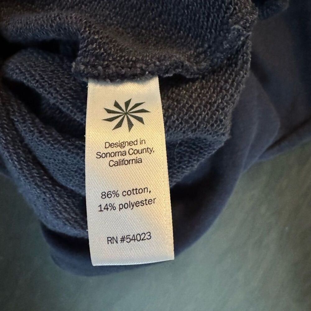 Athleta navy sweatshirt with rose gold zipper accents - Picture 6 of 6